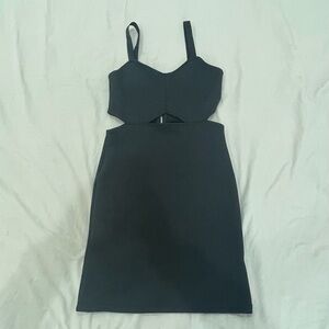 Black mini dress